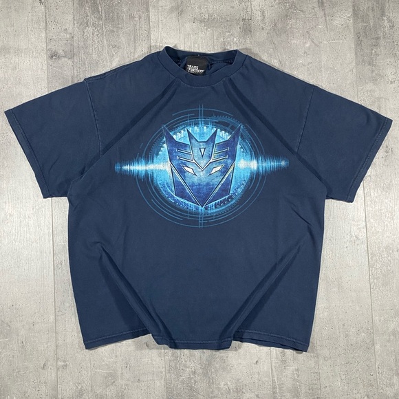 2009 Navy Transformers Movie Promo Tee Shirt - Picture 2 of 7